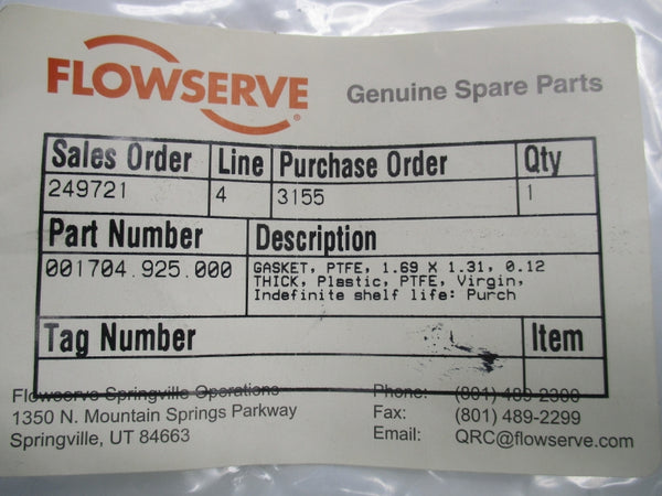 FLOWSERVE 001704.925.000 NSMP