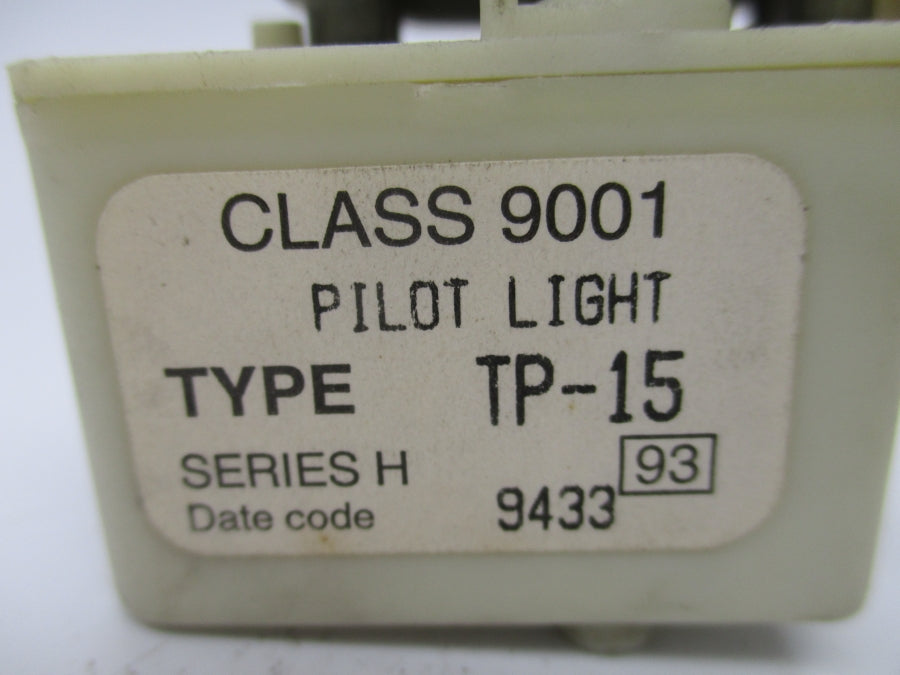 SQUARE D 9001TP-15 SER. H 24-28VAC-DC (NO BULB) UNMP