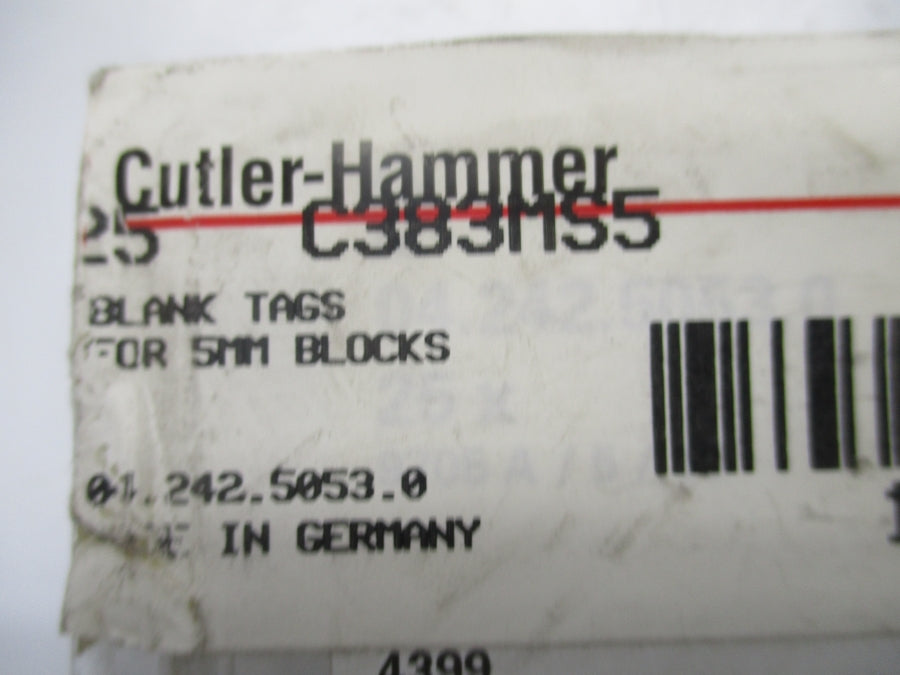 CUTLER HAMMER C383MS5 (PKG OF 25) NSMP
