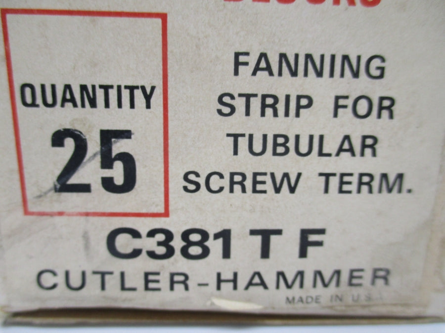 CUTLER HAMMER C381TF (PKG OF 25) NSMP