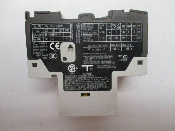 EATON PKZM01-6,3 XTPB6P3BC1 690V 6,3A NSNP