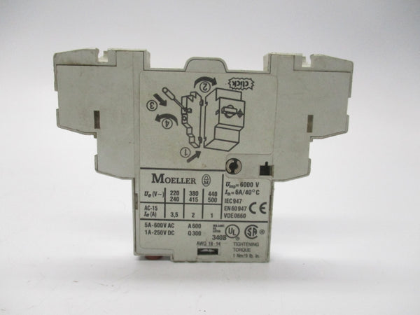 KLOCKNER MOELLER AGM2-10-PKZ0 600VAC 5A UNMP