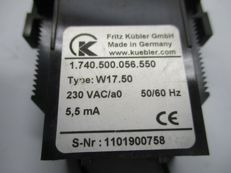 FRITZ KUBLER 1.740.500.550 W17.50 230VAC NSNP