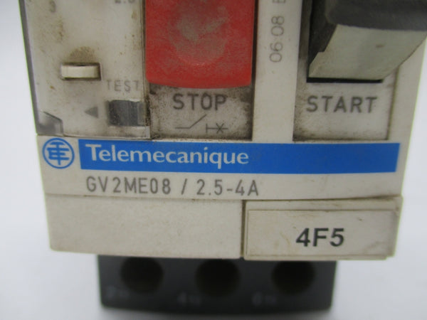 TELEMECANIQUE GV2ME08 600VAC 2.5-4A UNMP