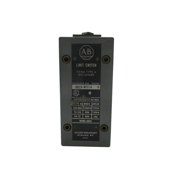 ALLEN BRADLEY 802X-WS14 SER. B 120-600VAC 60A (AS PICTURED) UNMP