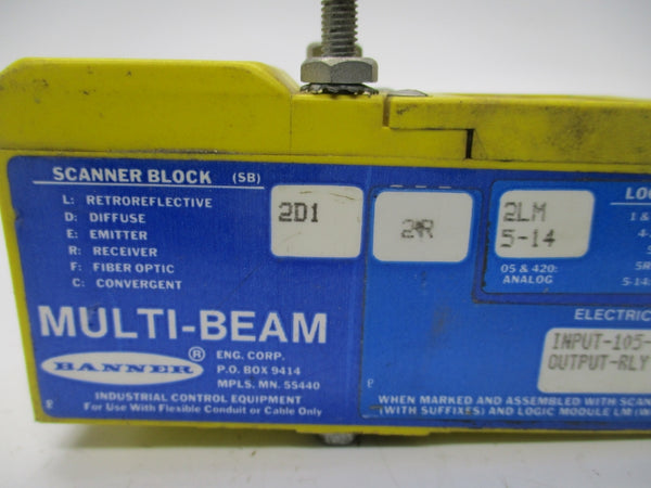 BANNER ENGINEERING SB2D1 105-130VAC 5A UNMP