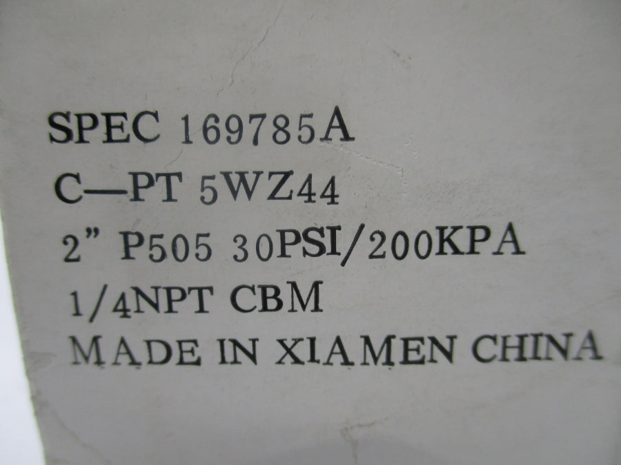 INDUSTRIAL MRO C-PT 5WZ44 30PSI 2" NSMP