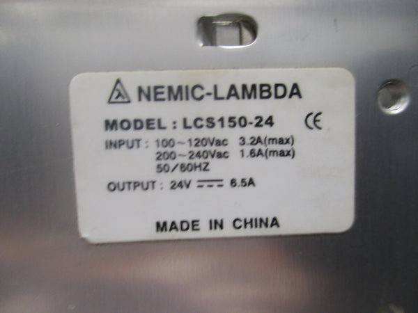 NEMIC-LAMBDA LCS150-24 200-240VAC 6.5A UNMP
