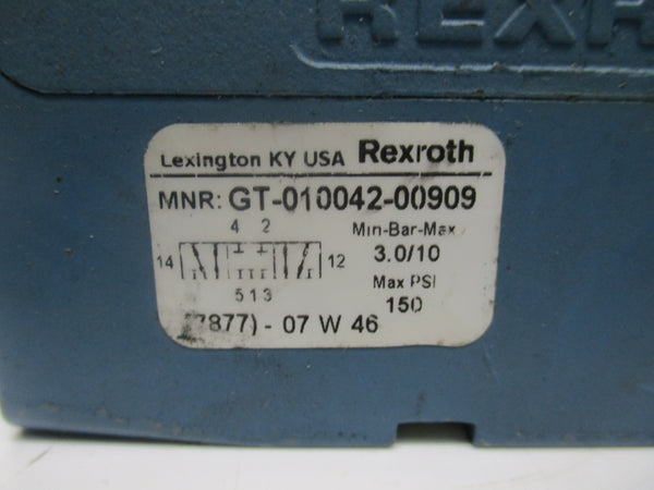 REXROTH GT-010042-00909 24VDC 150PSI NSNP