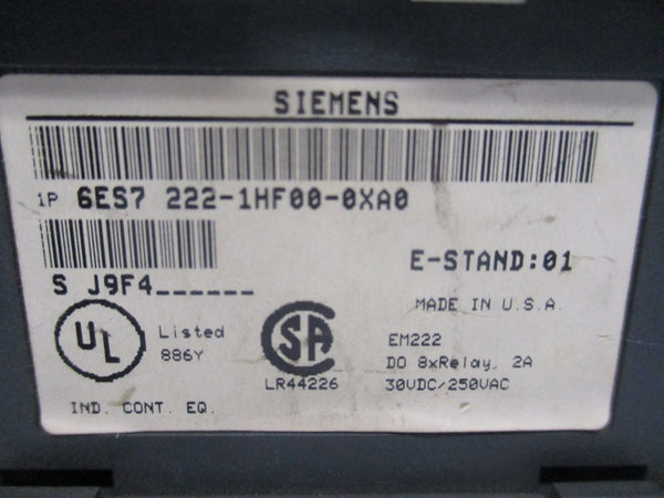 SIEMENS 6ES7222-1HF00-0XA0 30VDC/250VAC 2A UNMP