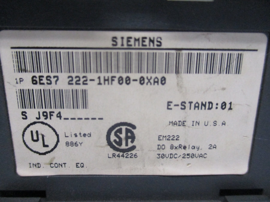 SIEMENS 6ES7222-1HF00-0XA0 30VDC/250VAC 2A UNMP