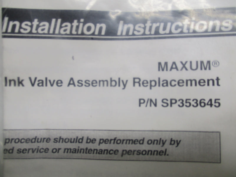 VIDEOJET SP353645 NSNP