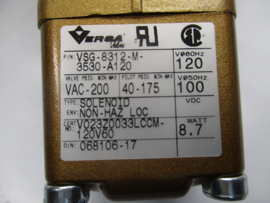 VERSA VSG-8312-M-3530-A120 100/120V 40-175PSI NSMP
