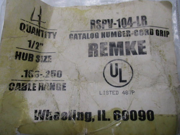 REMKE RSPV-104-LR 1/2" (PKG OF 4) NSMP