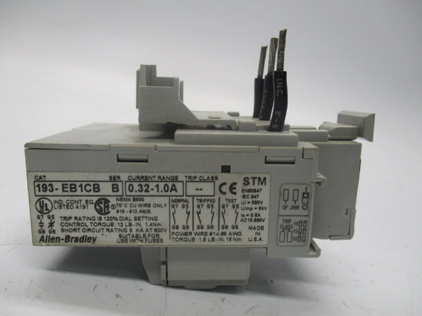 ALLEN BRADLEY 193-EB1CB SER. B 0.32-1.0A UNMP
