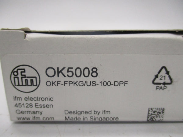 IFM EFECTOR OK5008 OKF-FPKG/US-100-DPF 10-36VDC NSMP