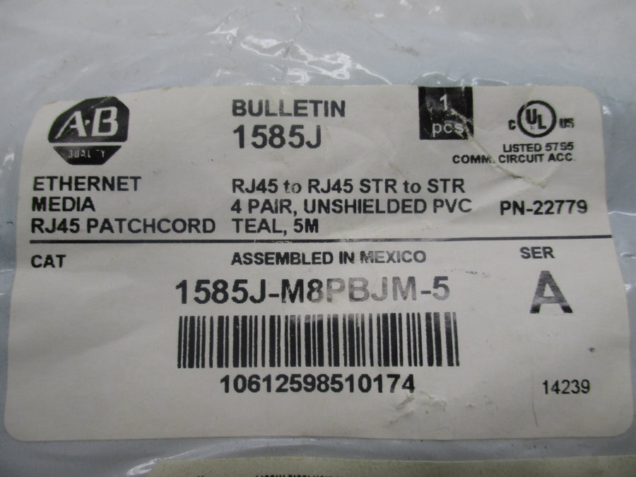 ALLEN BRADLEY 1585J-M8PBJM-5 22779 SER. A 5M NSMP