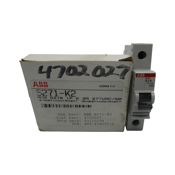 ABB S271-K2 277VAC 2A NSMP