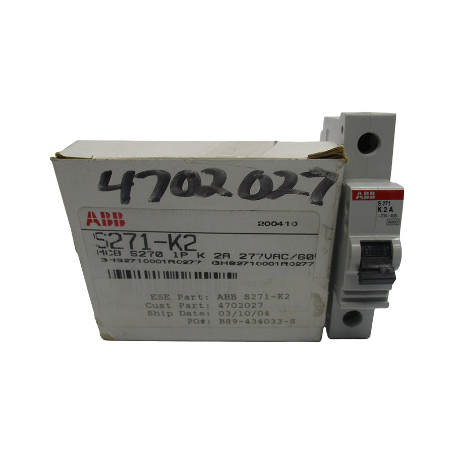 ABB S271-K2 277VAC 2A NSMP
