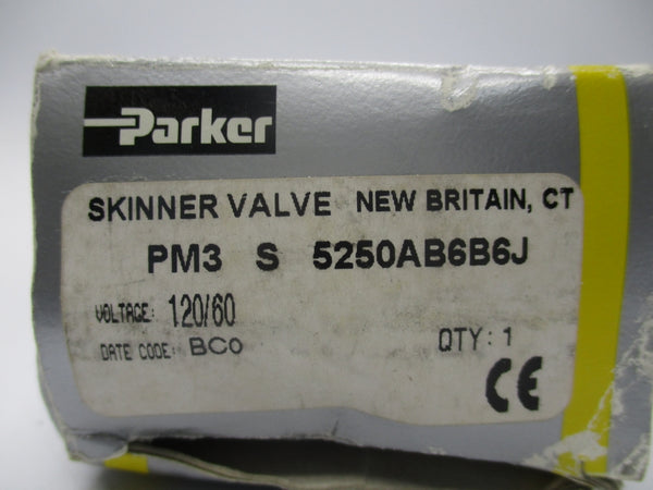 PARKER PM3S5250AB6B6J 120V 80-125PSI 1/16"-3/32" NSMP