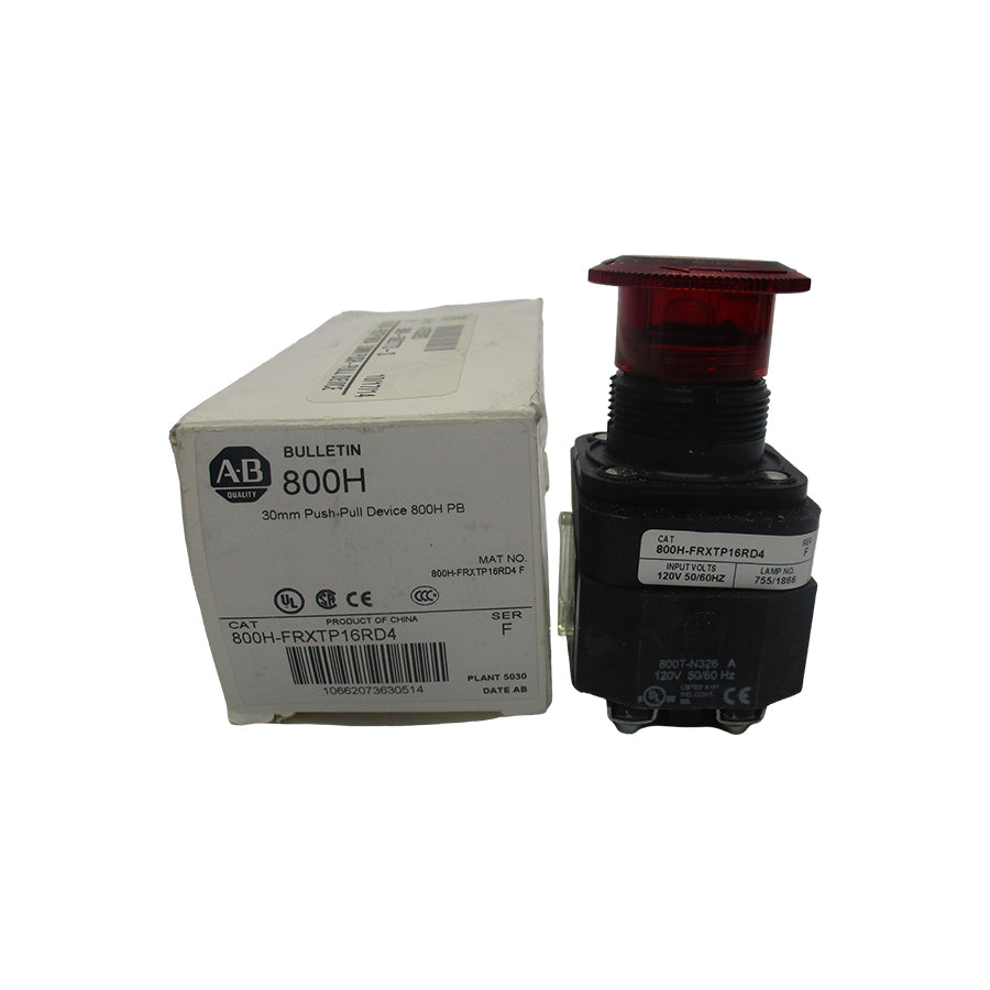 ALLEN BRADLEY 800H-FRXTP16RD4 SER. F 120V (WH) (NO ACCESSORIES) NSMP