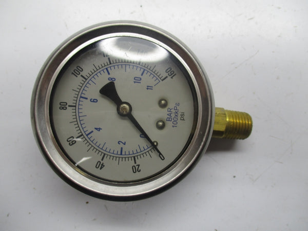 GAUGE 201L-254F 0.160PSI  2.5" NSMP