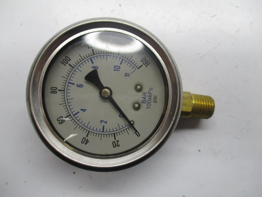 GAUGE 201L-254F 0.160PSI  2.5" NSMP