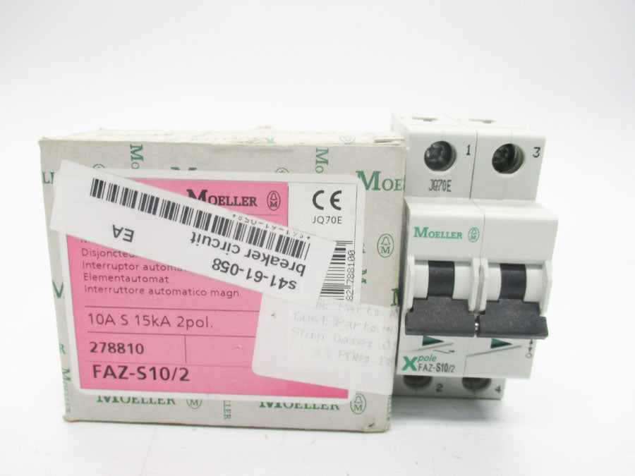 KLOCKNER MOELLER FAZ-S10/2 277VAC 10A NSMP