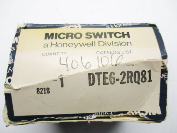 MICRO SWITCH DTE6-2RQ81 250VAC 0.15A (GREY) NSMP