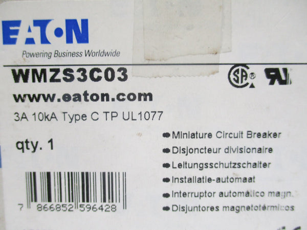 EATON WMZS3C03 277/480VAC 3A NSMP