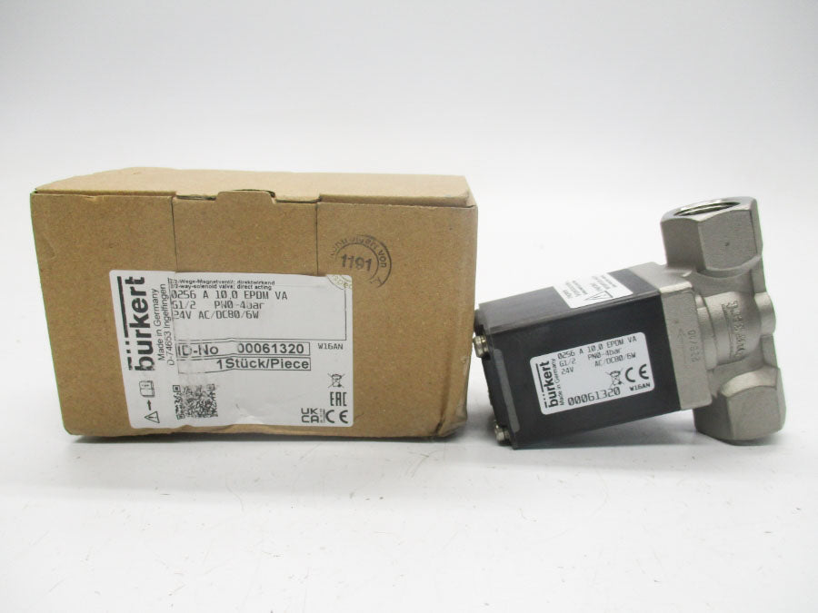 BURKERT 0256-A-10,0-EPDM-VA 00061320 24VAC NSMP
