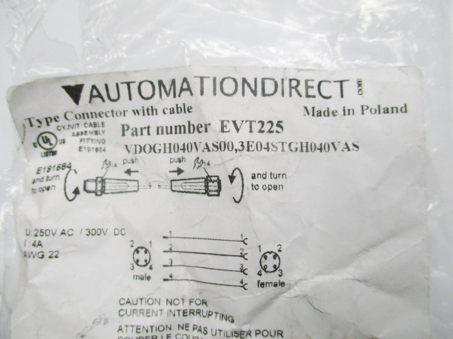 AUTOMATION DIRECT EVT225 300VDC 4A NSMP