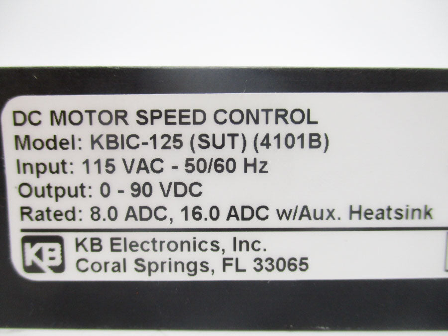 KB ELECTRONICS KBIC-125 4101B 115VAC NSNP