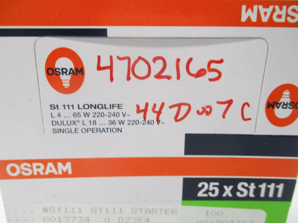 OSRAM ST111 220-240VAC (PKG OF 25) NSMP
