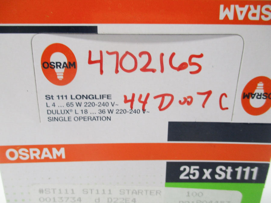 OSRAM ST111 220-240VAC (PKG OF 25) NSMP