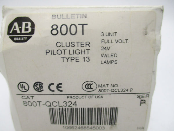 ALLEN BRALDEY 800T-QCL324 SER. P 24V (WH) NSMP