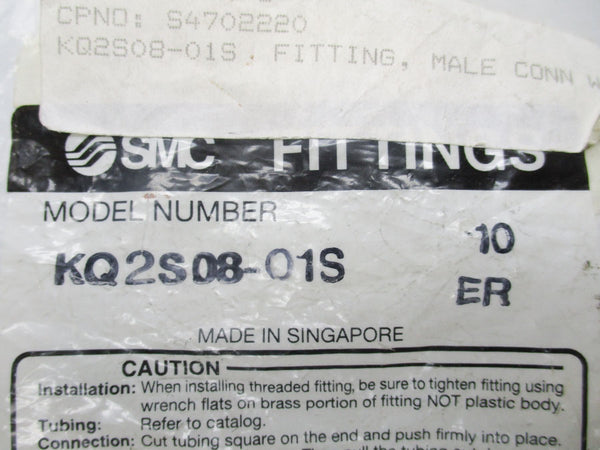SMC KQ2S08-01S (PKG OF 10) NSMP