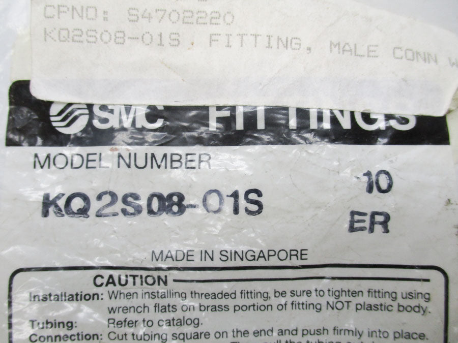 SMC KQ2S08-01S (PKG OF 10) NSMP