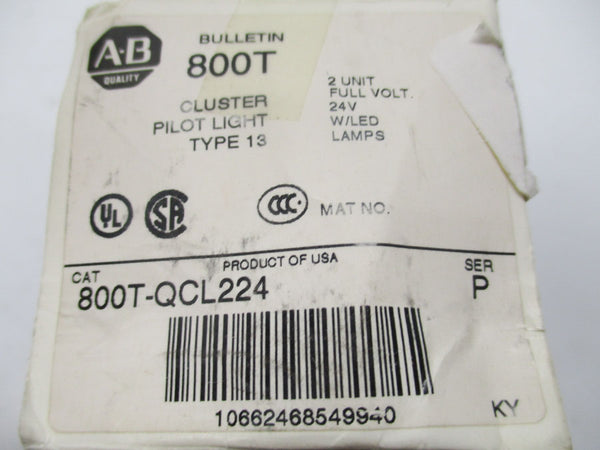 ALLEN BRADLEY 800T-QCL224 SER. P 24V (WH) NSMP