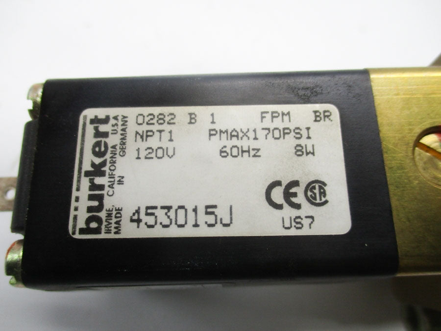 BURKERT 453015J 120V 170PSI UNMP