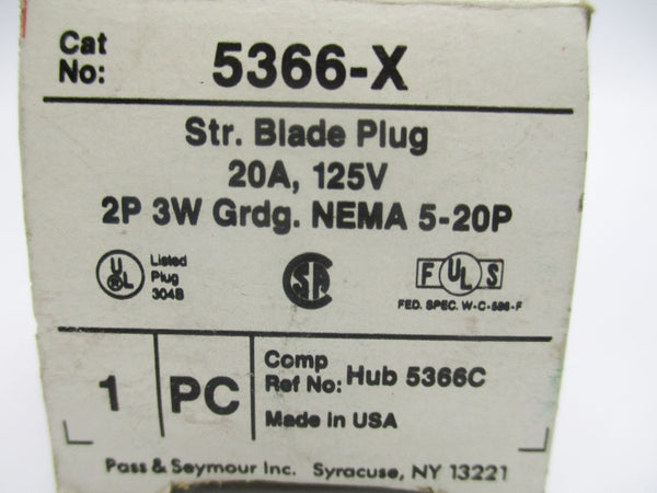 PASS&SEYMOUR 5366-X 125V 20A NSMP