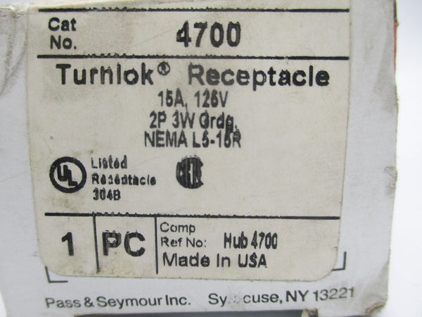 PASS&SEYMOUR 4700 125V 15A NSMP