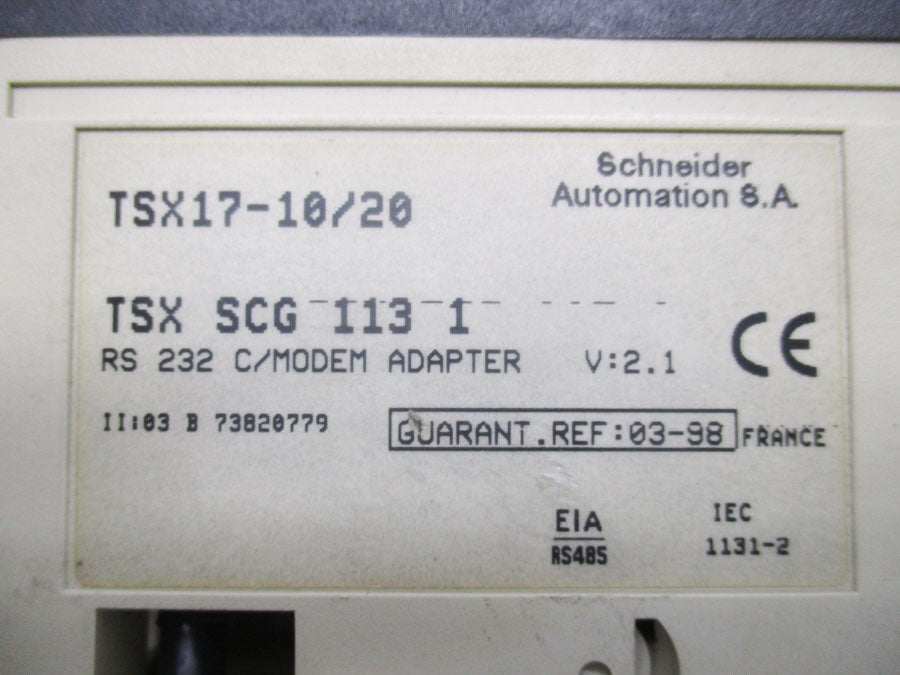 SCHNEIDER AUTOMATION TSX17-10/20 TSXSCG1131 NSNP