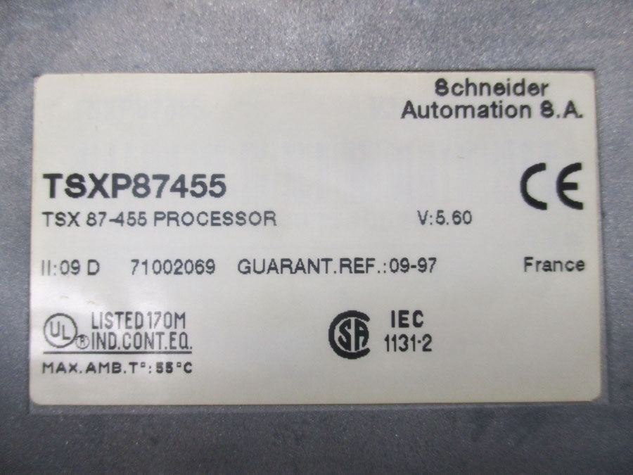 SCHNEIDER AUTOMATION TSXP87455 UNMP