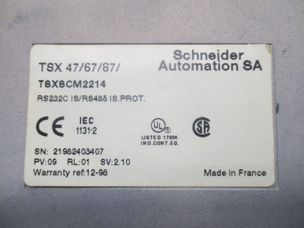 SCHNEIDER AUTOMATION TSXSCM2214 UNMP