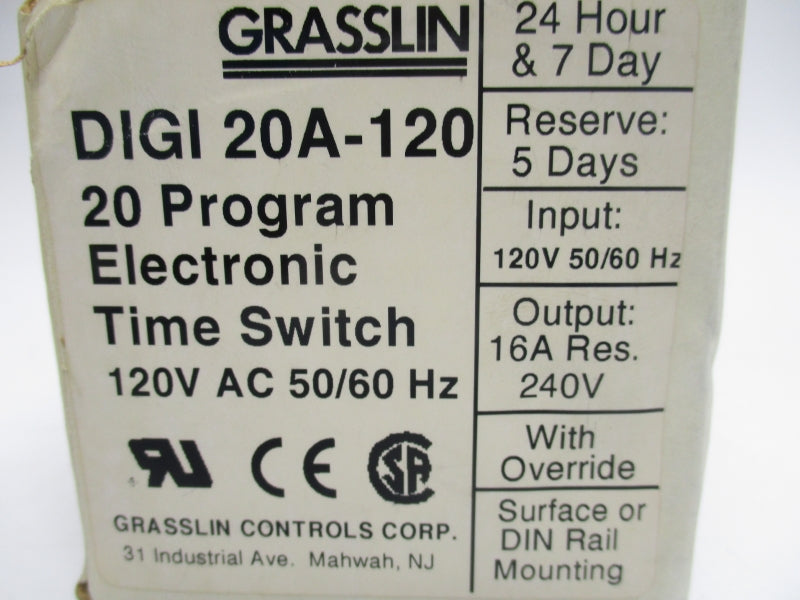 GRASSLIN DIGI20A-120 120VAC NSMP