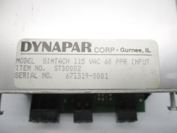 DYNAPAR SIMTACH STD0002 115VAC NSMP