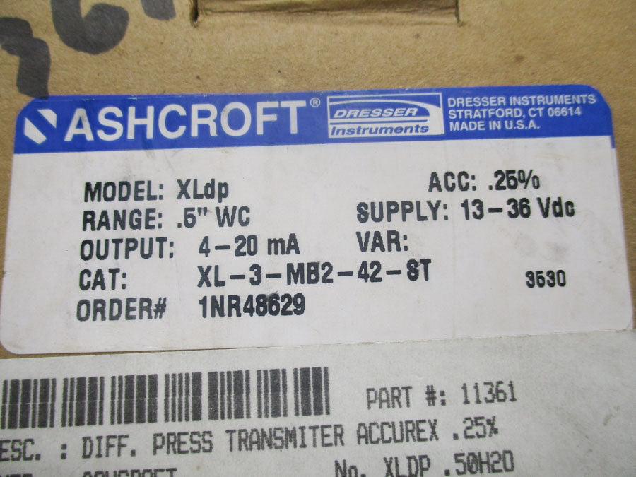 ASHCROFT XLdp XL-3-MB2-42-ST 13-36VDC NSMP