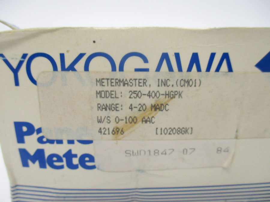 YOKOGAWA 250-400-HGPK 0-100A NSMP