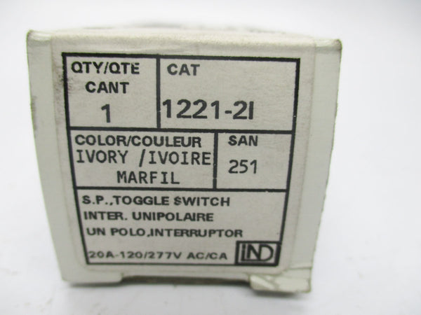 LEVITON 1221-21 120/277VAC 20A NSMP